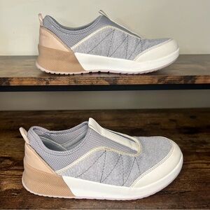 Lands' End Gray Errand Runner Slip on Sneaker Shoes Comfort Casual‎ Women's 7.5